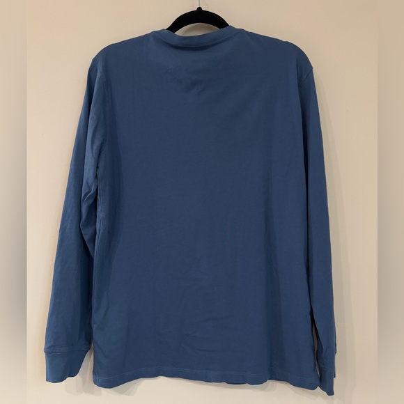 EUC AE long sleeve super soft slate blue men’s Henley size M - Picture 2 of 6